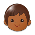 🧒🏾 Emoji Infante: Tono De Piel Oscuro Medio en Samsung Experience 9.1.