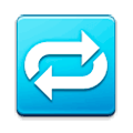 Emoji 🔁 Pulsante Di Ripetizione Della Riproduzione su Samsung Experience 9.1.