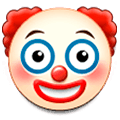 Émoji 🤡 Visage De Clown sur Samsung Experience 9.1.