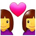Émoji 👩‍❤️‍👩 Couple Avec Cœur : Femme Et Femme sur Samsung Experience 9.1.