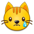 Émoji 😿 Chat Qui Pleure sur Samsung Experience 9.1.