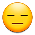 Emoji 😑 Faccina Inespressiva su Samsung Experience 9.1.