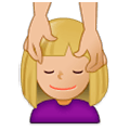 Emoji 💆🏼 Persona Che Riceve Un Massaggio: Carnagione Abbastanza Chiara su Samsung Experience 9.1.