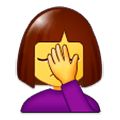 🤦 Emoji sich an den Kopf fassende Person Samsung Experience 9.1.