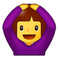 🙆 Emoji Person mit Händen auf dem Kopf Samsung Experience 9.1.