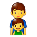 👨‍👦 Emoji Família: Homem E Menino na Samsung Experience 9.1.