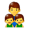 👨‍👦‍👦 Emoji Familia: Hombre, Niño, Niño en Samsung Experience 9.1.