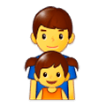 👨‍👧 Emoji Família: Homem E Menina na Samsung Experience 9.1.