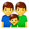 👨‍👨‍👦 Emoji Familia: Hombre, Hombre, Niño en Samsung Experience 9.1.