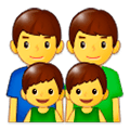 👨‍👨‍👦‍👦 Emoji Familia: Hombre, Hombre, Niño, Niño en Samsung Experience 9.1.