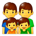 👨‍👨‍👧‍👦 Emoji Familie: Mann, Mann, Mädchen und Junge Samsung Experience 9.1.