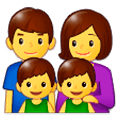 👨‍👩‍👦‍👦 Emoji Familia: Hombre, Mujer, Niño, Niño en Samsung Experience 9.1.