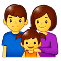 👨‍👩‍👧 Emoji Familie: Mann, Frau und Mädchen Samsung Experience 9.1.
