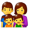 👨‍👩‍👧‍👦 Emoji Familie: Mann, Frau, Mädchen und Junge Samsung Experience 9.1.