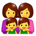 👩‍👩‍👦‍👦 Emoji Familia: Mujer, Mujer, Niño, Niño en Samsung Experience 9.1.