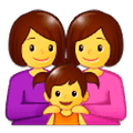 👩‍👩‍👧 Emoji Familie: Frau, Frau und Mädchen Samsung Experience 9.1.