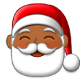 🎅🏾 Emoji Papai Noel: Pele Morena Escura na Samsung Experience 9.1.