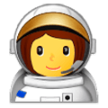 Emoji 👩‍🚀 Astronauta Donna su Samsung Experience 9.1.