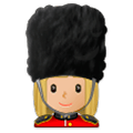💂🏼‍♀️ Emoji Guarda Mulher: Pele Morena Clara na Samsung Experience 9.1.