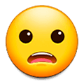Emoji 😦 Faccina Imbronciata Con Bocca Aperta su Samsung Experience 9.1.