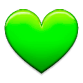 💚 Emoji Coração Verde na Samsung Experience 9.1.