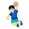 🤾🏻 Emoji Persona Jugando Al Balonmano: Tono De Piel Claro en Samsung Experience 9.1.