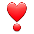 Emoji ❣️ Punto Esclamativo A Cuore su Samsung Experience 9.1.