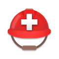 Emoji ⛑️ Elmetto Con Croce Bianca su Samsung Experience 9.1.