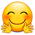 🤗 Emoji Gesicht mit umarmenden Händen Samsung Experience 9.1.