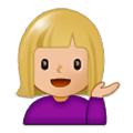 💁🏼 Emoji Persona De Mostrador De Información: Tono De Piel Claro Medio en Samsung Experience 9.1.