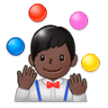 Emoji 🤹🏿 Persona Che Fa Giocoleria: Carnagione Scura su Samsung Experience 9.1.