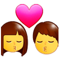 Emoji 👩‍❤️‍💋‍👨 Bacio Tra Coppia: Donna E Uomo su Samsung Experience 9.1.