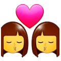 👩‍❤️‍💋‍👩 Emoji Beso: Mujer Y Mujer en Samsung Experience 9.1.
