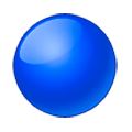 🔵 Emoji Círculo Azul Grande en Samsung Experience 9.1.
