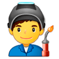 Emoji 👨‍🏭 Operaio su Samsung Experience 9.1.