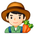 Emoji 👨🏻‍🌾 Contadino: Carnagione Chiara su Samsung Experience 9.1.