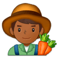 👨🏾‍🌾 Emoji Agricultor: Tono De Piel Oscuro Medio en Samsung Experience 9.1.