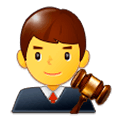Emoji 👨‍⚖️ Giudice Uomo su Samsung Experience 9.1.