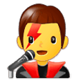 👨‍🎤 Emoji Cantante Hombre en Samsung Experience 9.1.