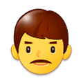 Emoji 👨 Uomo su Samsung Experience 9.1.