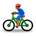 🚴🏾‍♂️ Emoji Homem Ciclista: Pele Morena Escura na Samsung Experience 9.1.