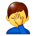 🤦‍♂️ Emoji sich an den Kopf fassender Mann Samsung Experience 9.1.