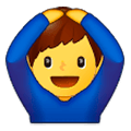 🙆‍♂️ Emoji Hombre Haciendo El Gesto De «de Acuerdo» en Samsung Experience 9.1.