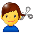 Emoji 💇‍♂️ Taglio Di Capelli Per Uomo su Samsung Experience 9.1.
