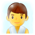 Emoji 🧖‍♂️ Uomo In Sauna su Samsung Experience 9.1.