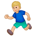 🏃🏼‍♂️ Emoji Hombre Corriendo: Tono De Piel Claro Medio en Samsung Experience 9.1.