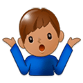 🤷🏽‍♂️ Emoji Homem Dando De Ombros: Pele Morena na Samsung Experience 9.1.