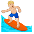 🏄🏼‍♂️ Emoji Homem Surfista: Pele Morena Clara na Samsung Experience 9.1.