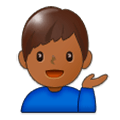 💁🏾‍♂️ Emoji Empleado De Mostrador De Información: Tono De Piel Oscuro Medio en Samsung Experience 9.1.