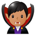 Emoji 🧛🏽‍♂️ Vampiro Uomo: Carnagione Olivastra su Samsung Experience 9.1.
